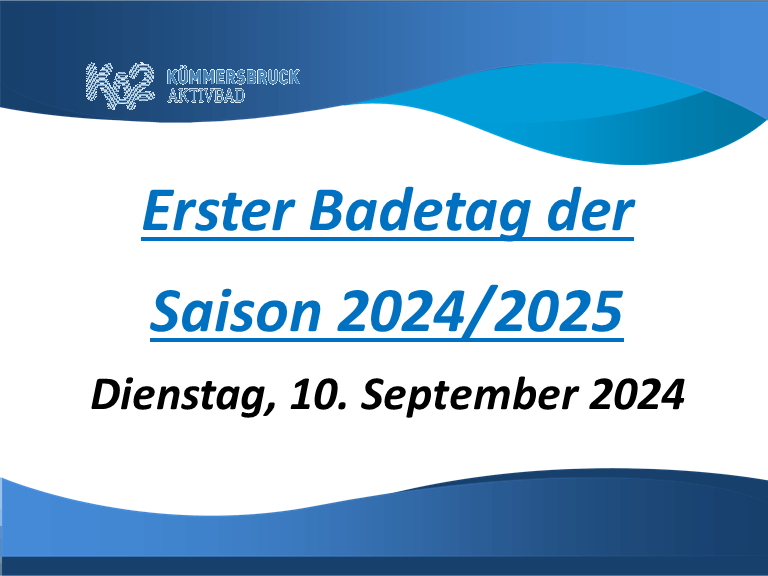 Erster Badetag der Saison 2024/2025