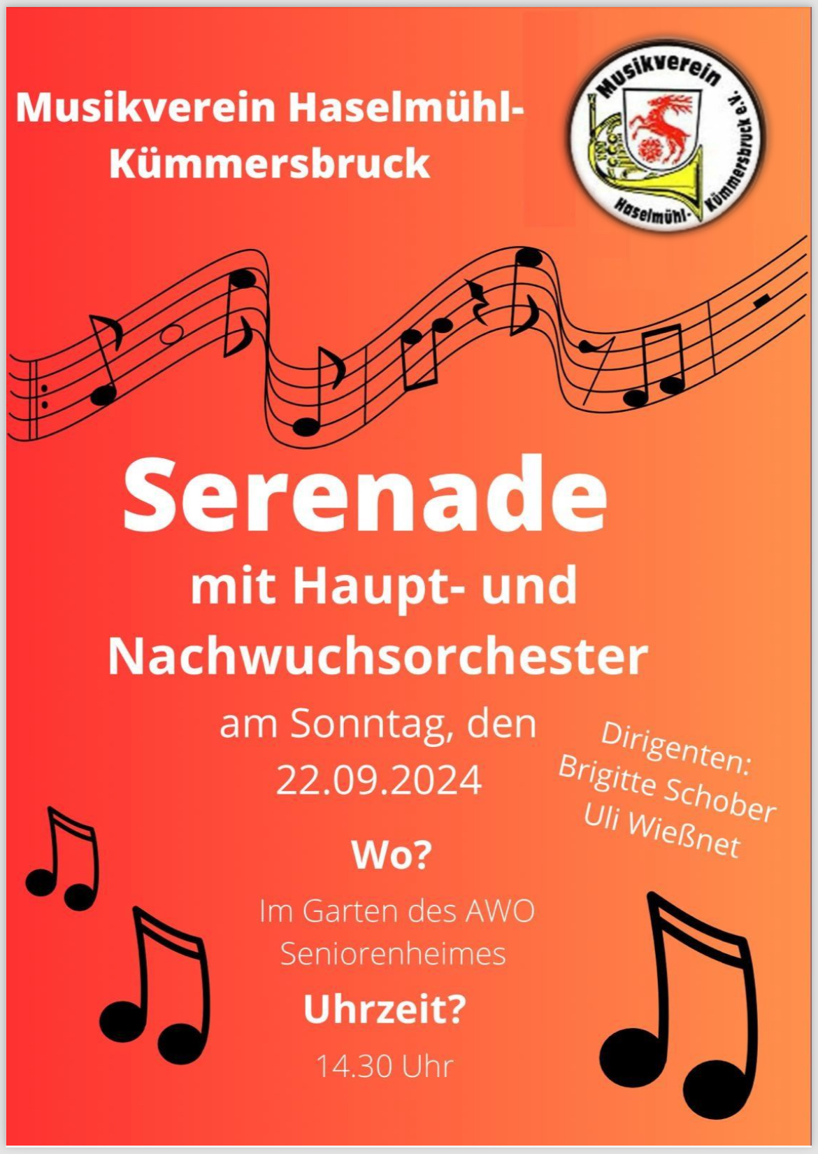 Serenade des Musikvereins Haselmühl-Kümmersbruck