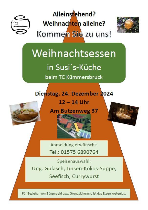 Weihnachtsessen für Alleinstehende