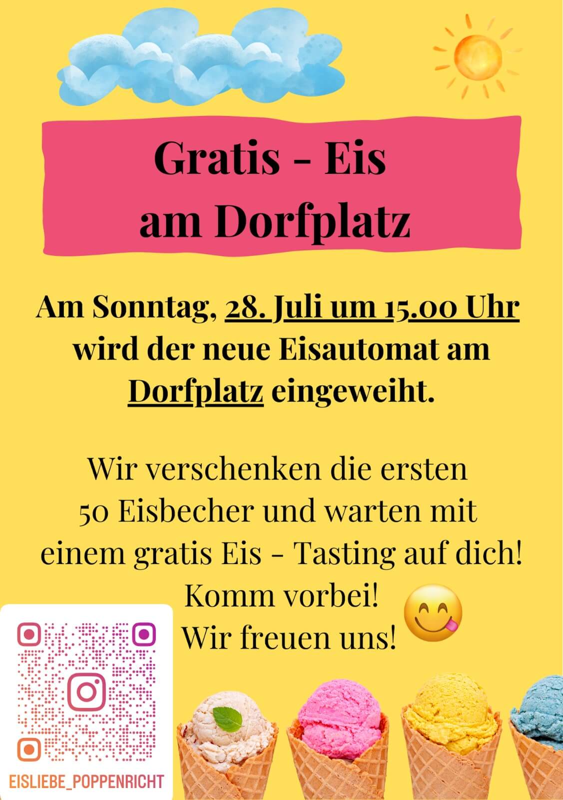 Eröffnung Eisautomat 