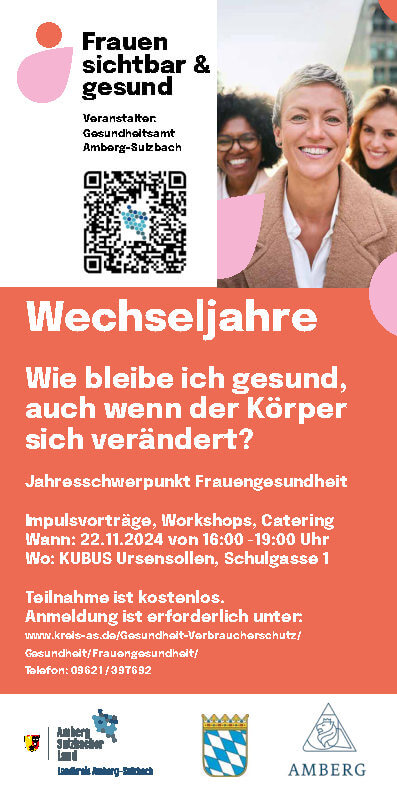 Projekttag Frauengesundheit - Wechseljahre - Wie bleibe ich gesund, auch wenn der Körper sich verändert? 