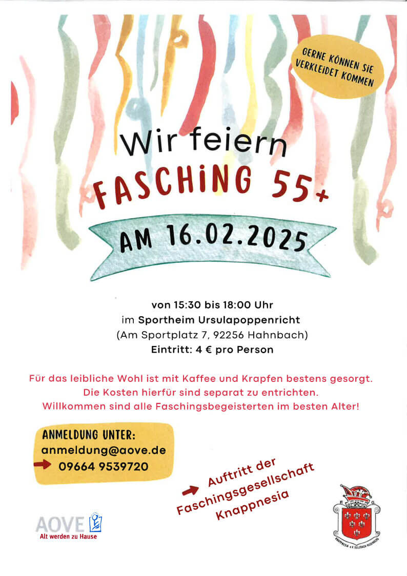 Seniorenfasching Sonntag 16.02.2025